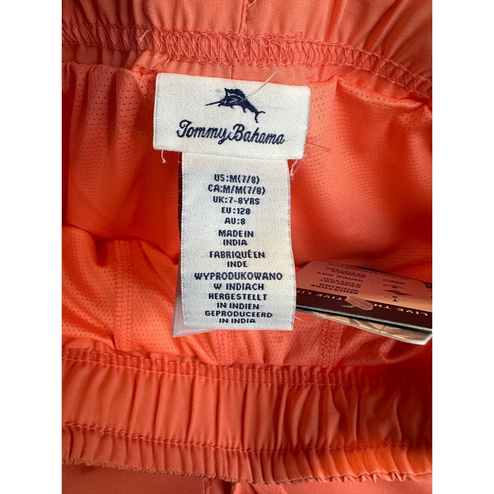 NEW Tommy Bahama Boys Performance Active Shorts Orange Size Medium 7/8 - Picture 7 of 15